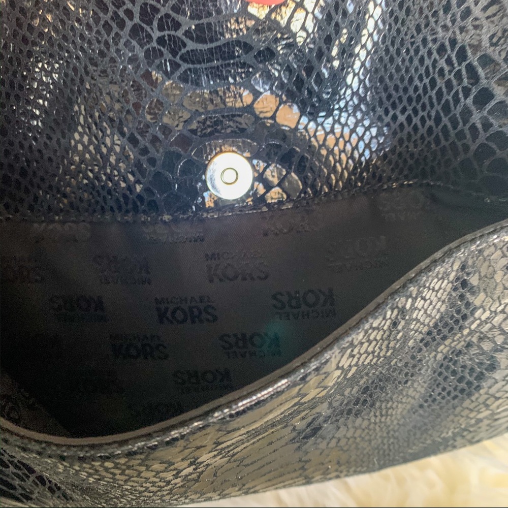Michael Kors Leather & Snakeskin Hobo Bag - Picture 4 of 8